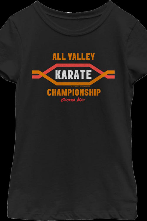 Girls Youth All Valley Karate Championship Cobra Kai Shirtmain product image