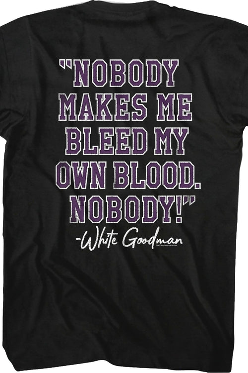 Globo Gym Nobody Makes Me Bleed My Own Blood Dodgeball Shirtmain product image