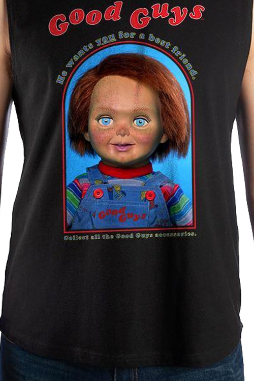 Good Guys Doll Chucky Child's Play Muscle Tank Topmain product image