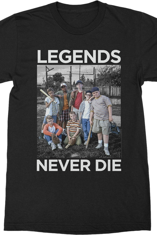 Group Photo Legends Never Die Sandlot T-Shirtmain product image