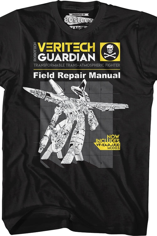 Guardian Field Repair Manual Robotech T-Shirtmain product image