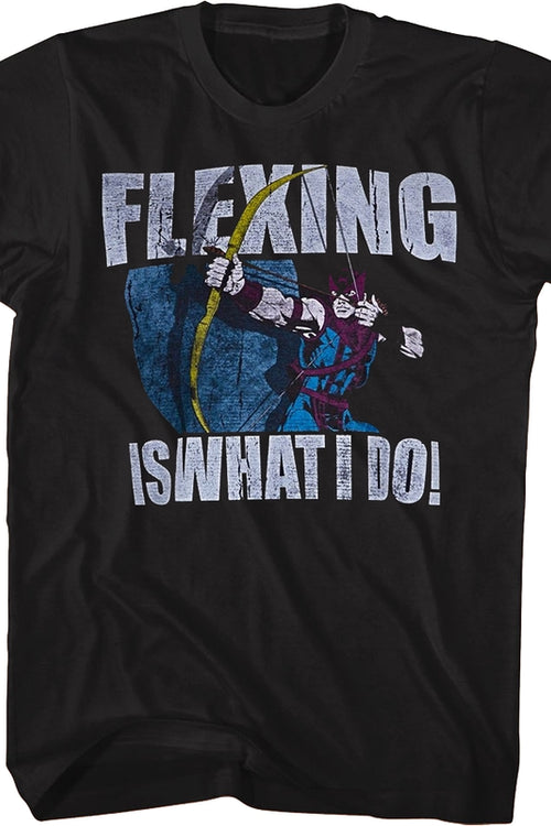 Hawkeye Flexing Is What I Do Marvel Comics T-Shirtmain product image