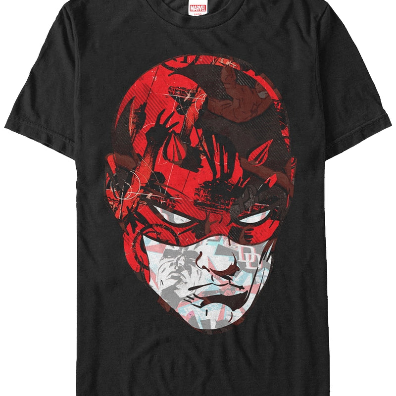 Head Collage Daredevil T-Shirt Marvel Comics