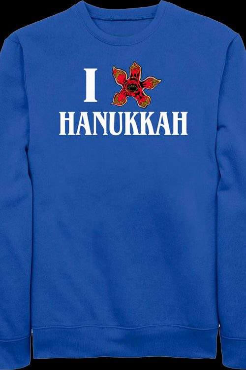 I Love Hanukkah Stranger Things Sweatshirtmain product image