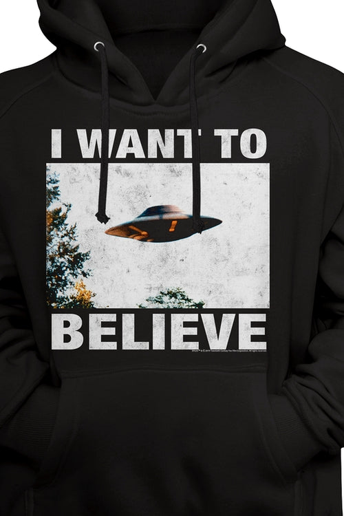 I Want To Believe Poster X-Files Hoodiemain product image