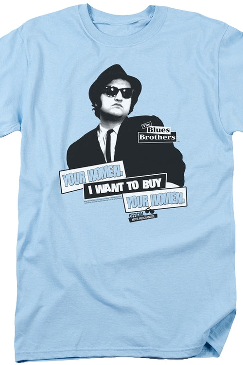 I Want To Buy Your Women Blues Brothers T-Shirtmain product image