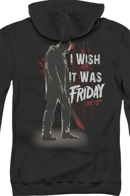 I Wish It Was Friday the 13th Zip Up Hoodiemain product image