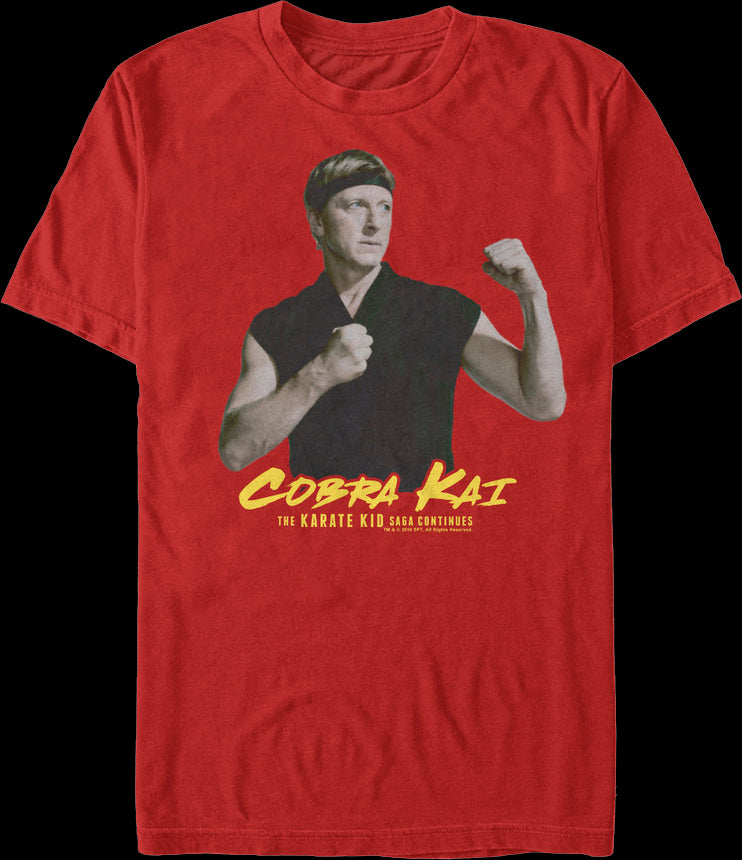 Johnny Lawrence Shirt Cobra Kai Shirt The Karate Kid Shirt Front and Back  Print