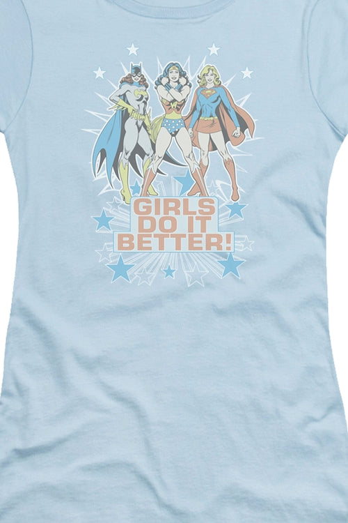 Ladies Girls Do It Better DC Comics Shirtmain product image