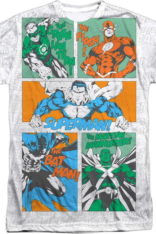 Justice League Comic Panels DC Comics T-Shirtmain product image