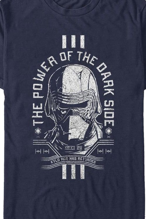 Kylo Ren The Dark Side Of The Force Star Wars T-Shirtmain product image