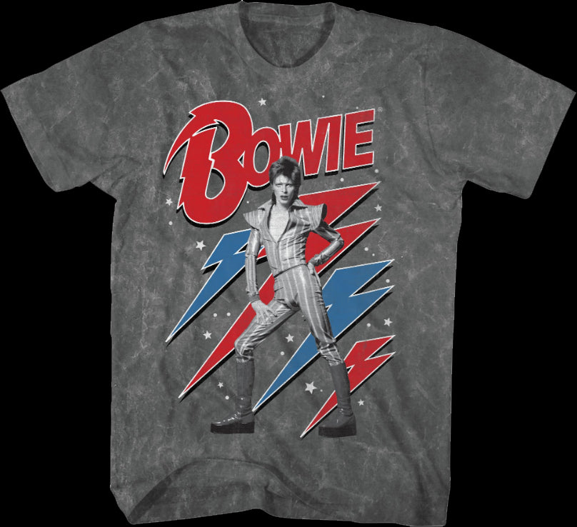 Bowie T-Shirt Lightning Bolts David