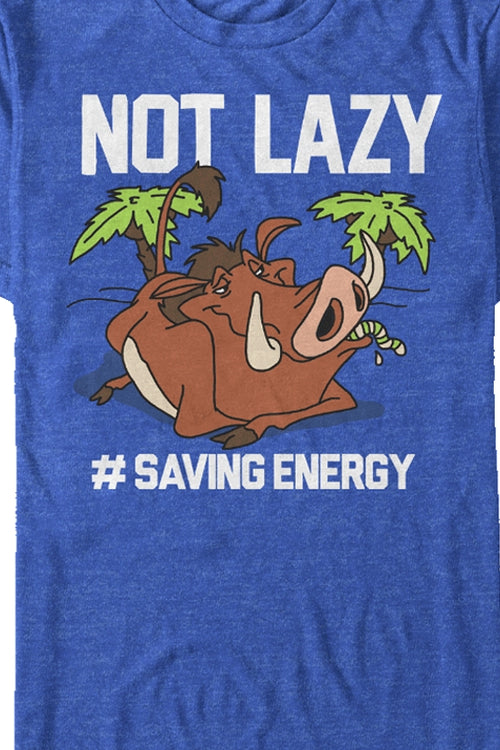 Lion King Pumbaa Not Lazy T-Shirtmain product image