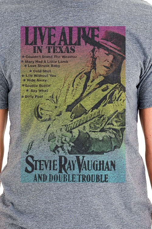 Live In Texas Stevie Ray Vaughan T-Shirtmain product image