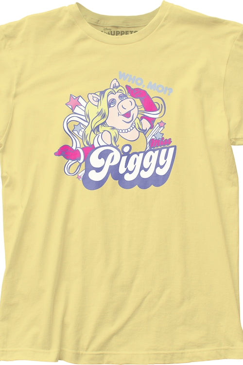 Yellow Miss Piggy Muppets T-Shirtmain product image