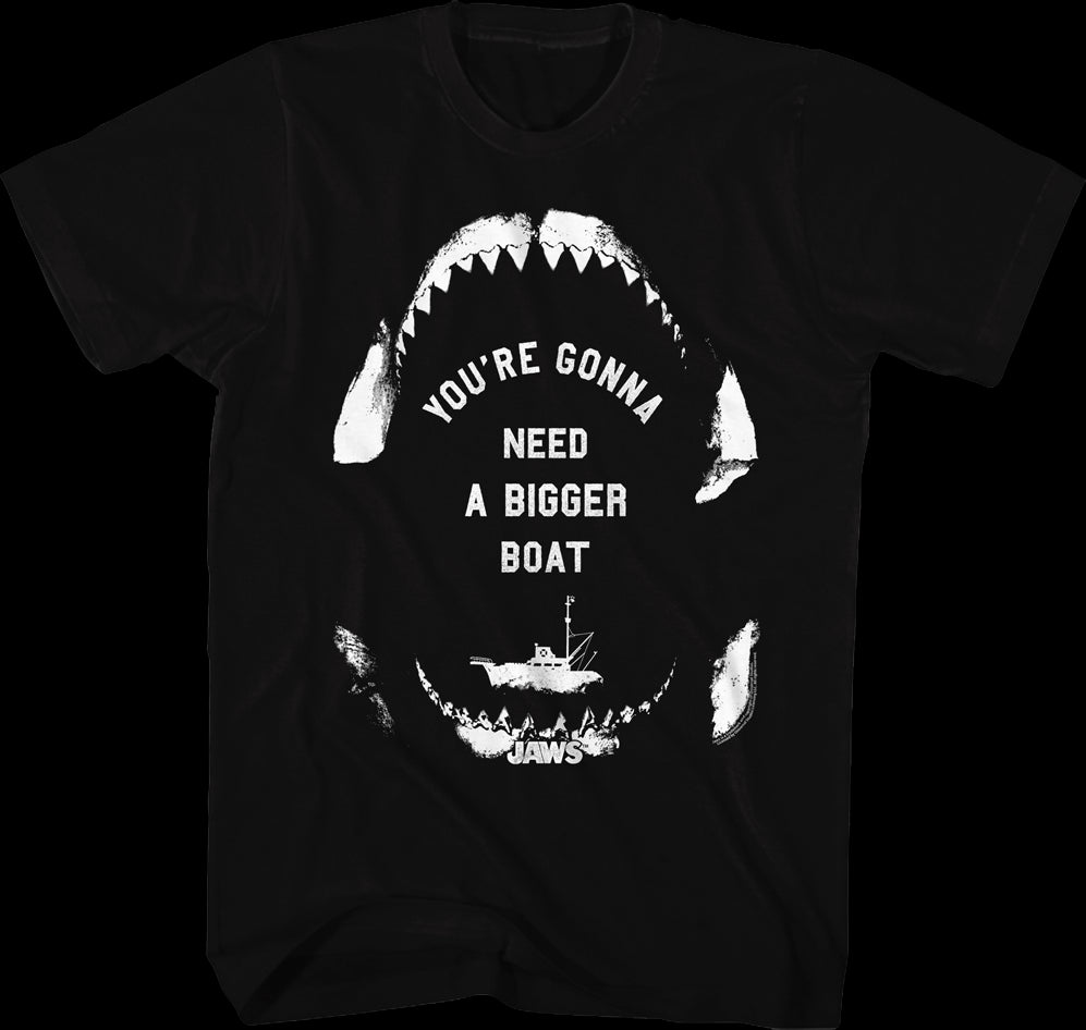 black jaws t shirt