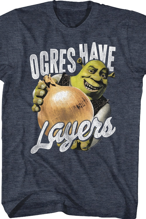 Ogres Have Layers Shrek T-Shirtmain product image