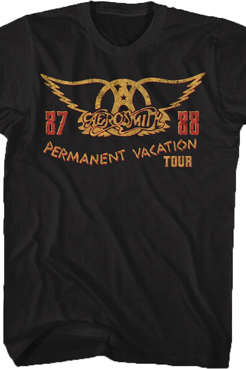 Black Permanent Vacation Aerosmith T-Shirtmain product image