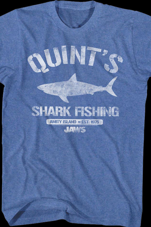 FreshRags Quints Shark Fishing Jaws Men's T-shirt : : Clothing,  Shoes & Accessories