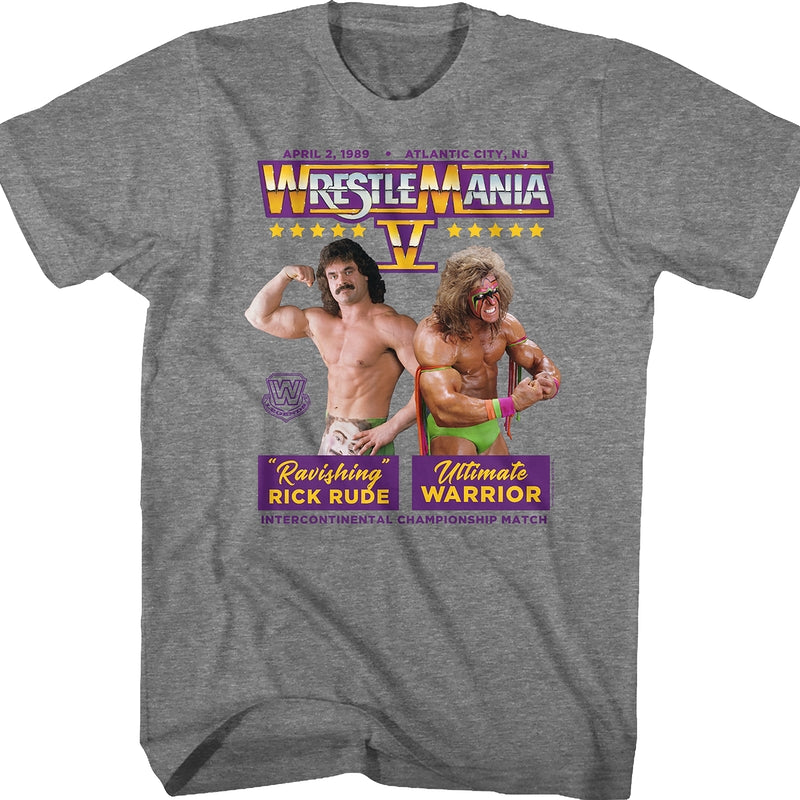 Ultimate Warrior vs Rick Rude WrestleMania T-Shirt