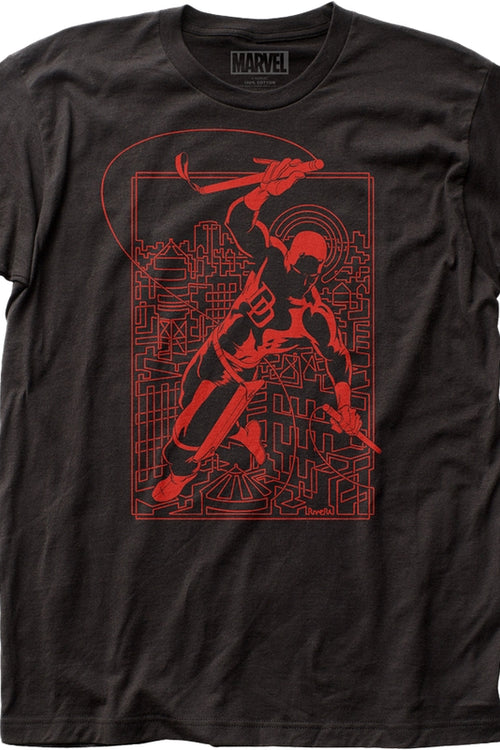 Red Outline Daredevil T-Shirtmain product image