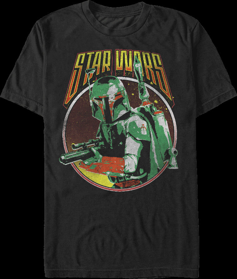 Vintage Star Wars Boba Fett Large top t shirt 90s Mandalorian