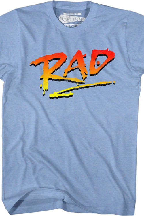 Retro Blue Logo Rad T-Shirtmain product image