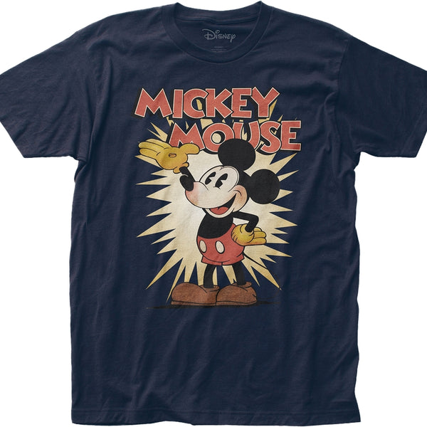 Retro Mickey Mouse T-Shirt: Mickey Mouse Mens T-Shirt