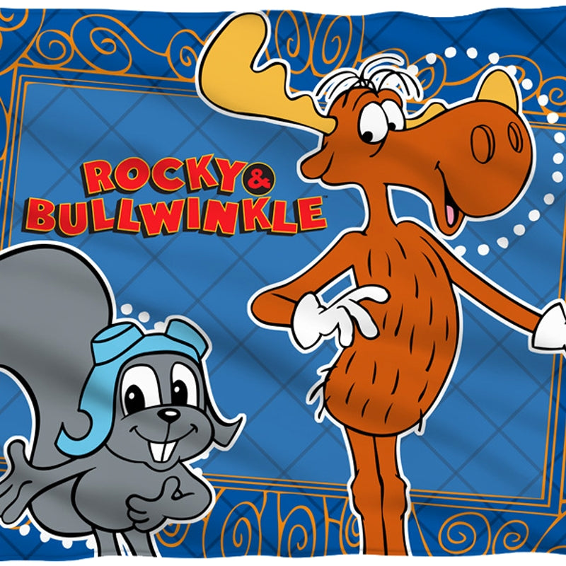 Rocky and Bullwinkle 36 x 58 Fleece Blanket