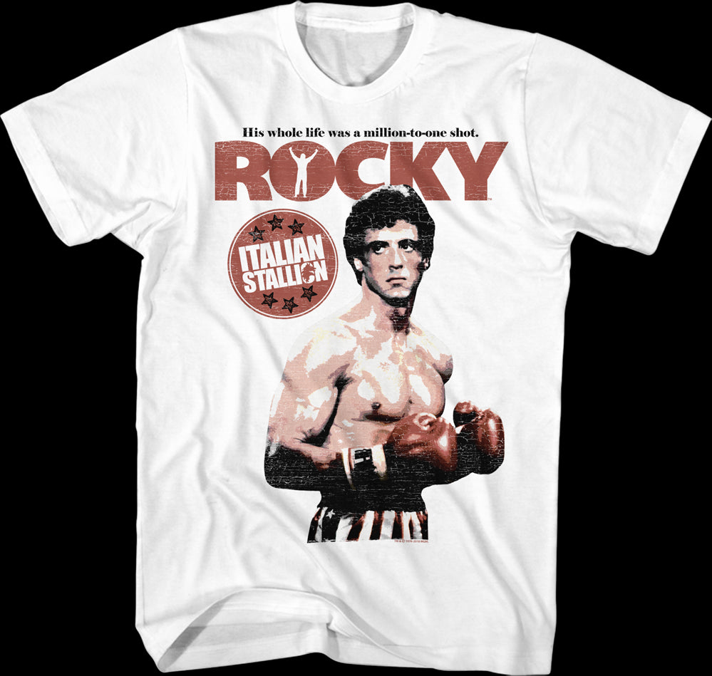 Million To One Shot Rocky T-Shirt: Rocky Mens T-Shirt