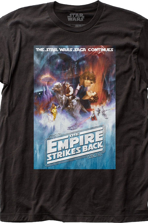 Saga Continues Poster The Empire Strikes Back Star Wars T-Shirtmain product image