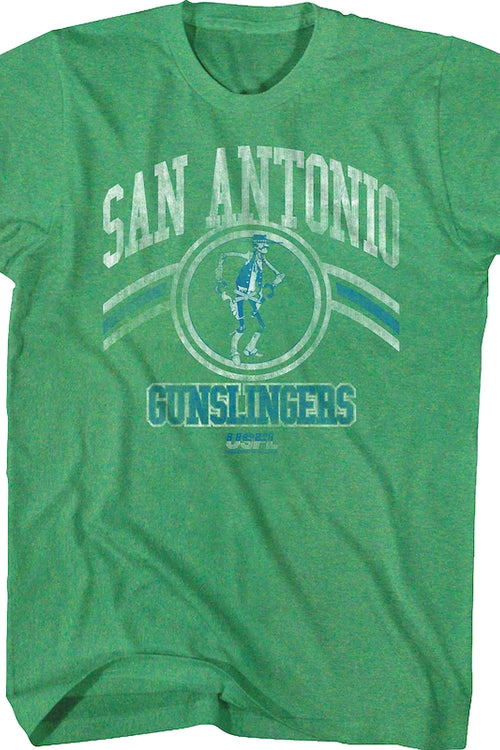 Green San Antonio Gunslingers USFL T-Shirtmain product image