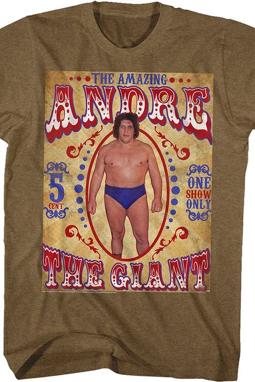 Sideshow Poster Andre The Giant T-Shirtmain product image