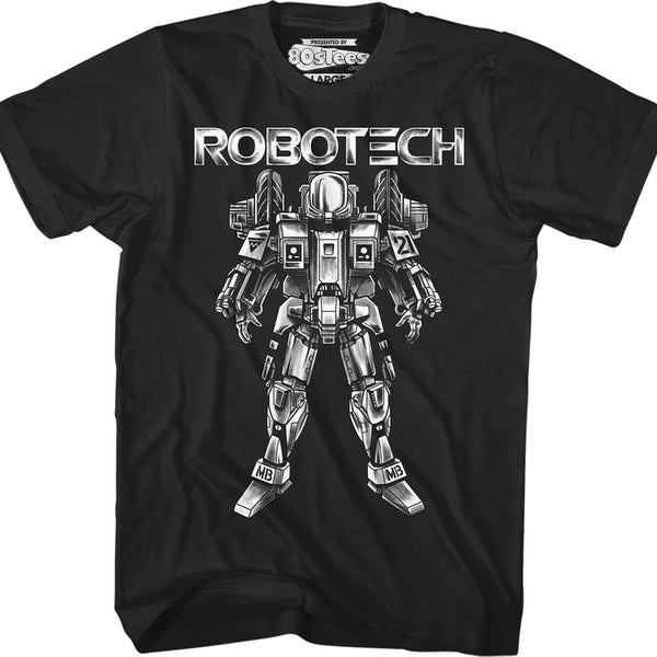 Sketch Armored Cyclone Robotech T-Shirt: Robotech Mens T-Shirt