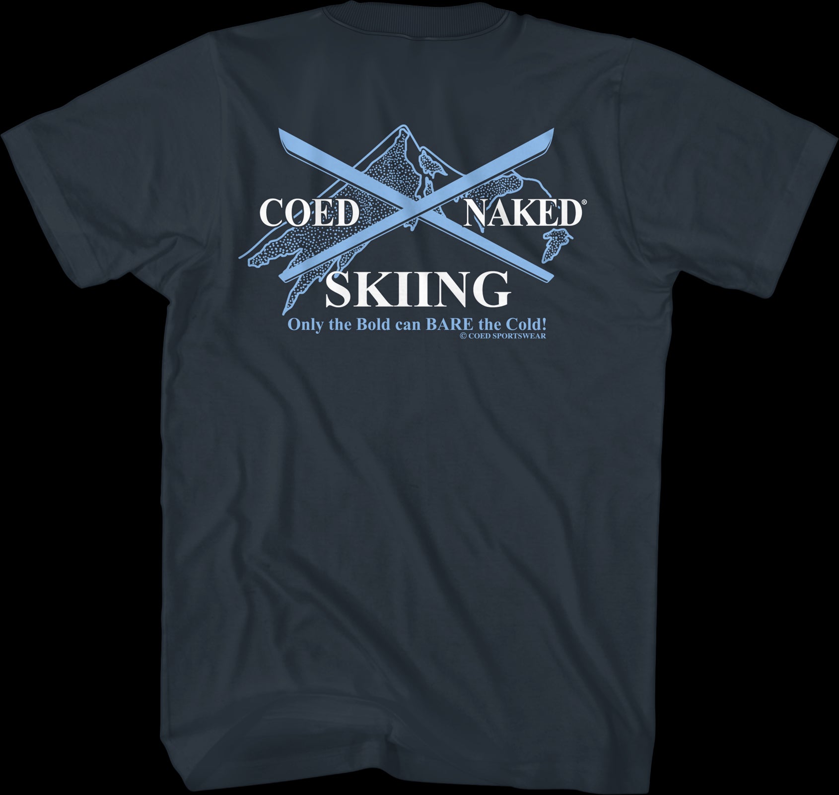 Skiing Coed Naked T-Shirt