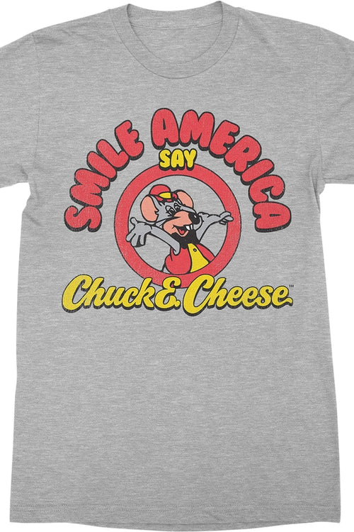 Smile America Say Chuck E. Cheese T-Shirtmain product image