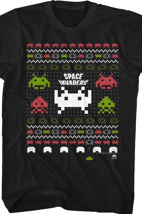 Space Invaders Ugly Christmas Shirtmain product image