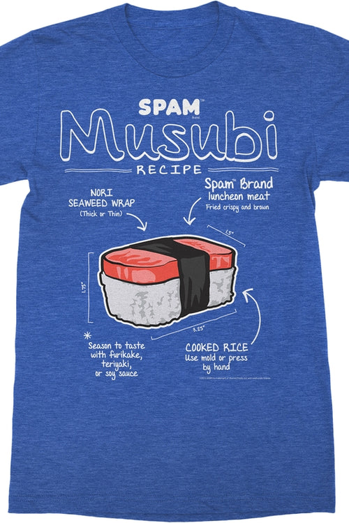 Spam Musubi Recipe T-Shirtmain product image