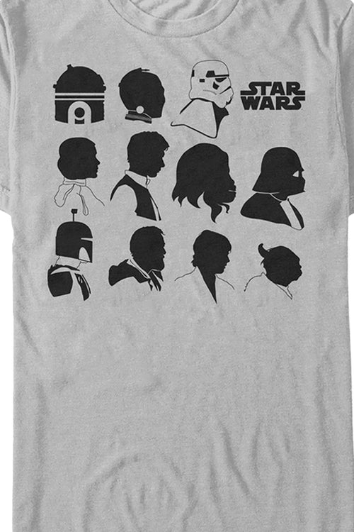 Star Wars Character Silhouettes T-Shirtmain product image