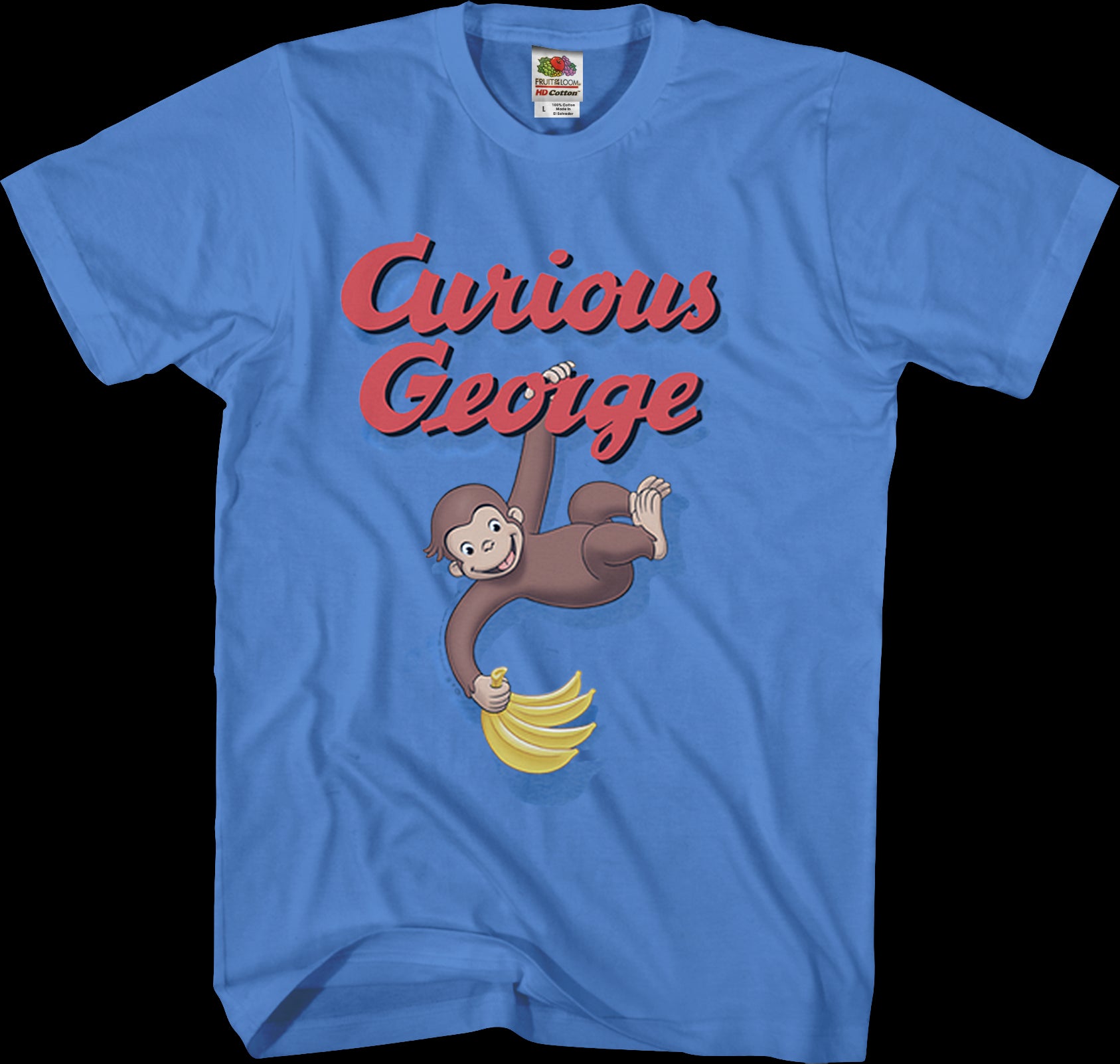 Swinging Curious George T-Shirt. Men's T-Shirt