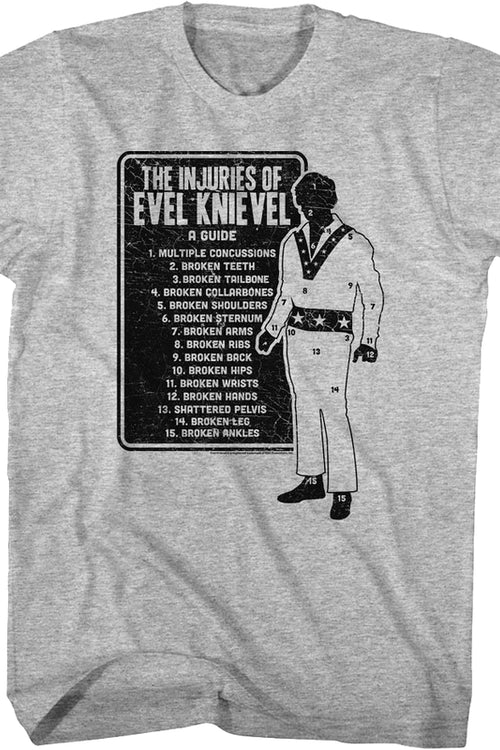 The Injuries Of Evel Knievel T-Shirtmain product image