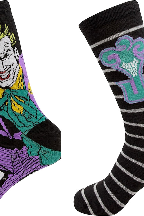 The Joker Character and Logo 2-Pack DC Comics Socksmain product image