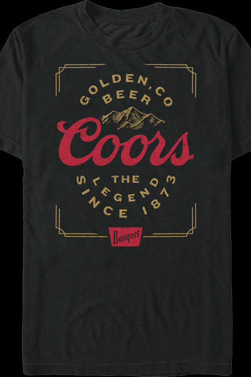 The Legend Since 1873 Coors T-Shirtmain product image