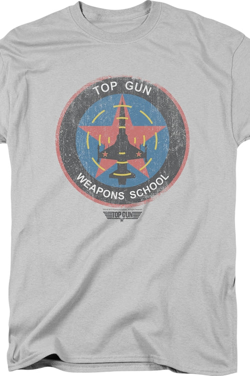 Silver Top Gun Weapons School T-Shirtmain product image