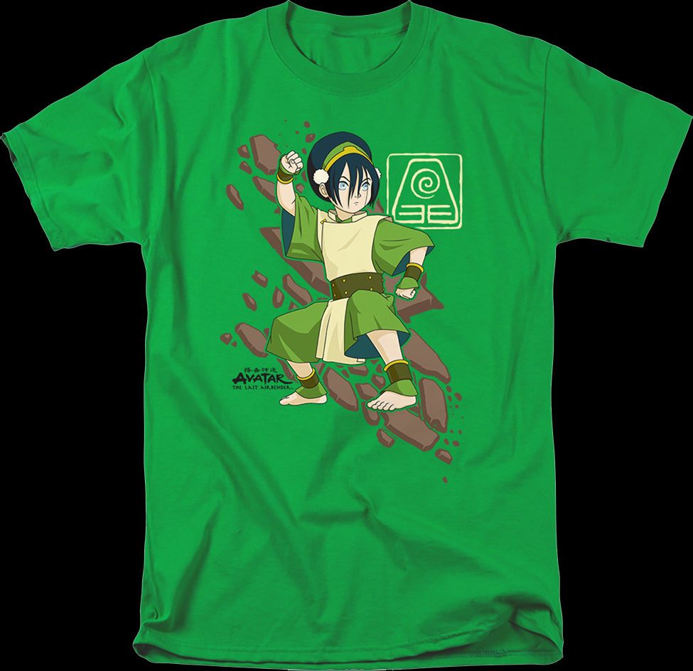 Toph Rock Slide Avatar The Last Airbender T-Shirt