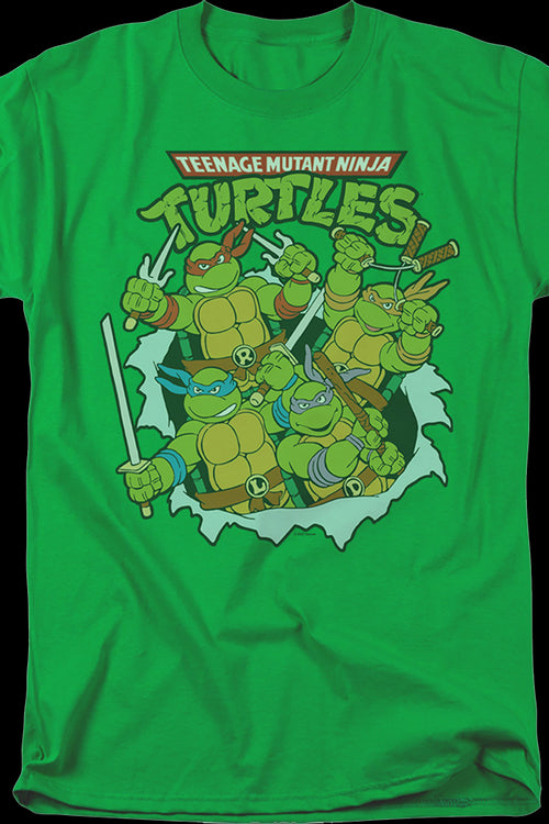 Teenage Mutant Ninja Turtles break through T-Shirt