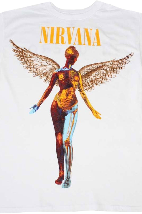 White In Utero Nirvana T-Shirt: Nirvana Mens T-Shirt