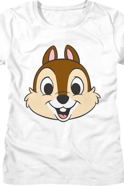 White Women White Chip's Head Chip 'n Dale Rescue Rangers Shirtmain product image