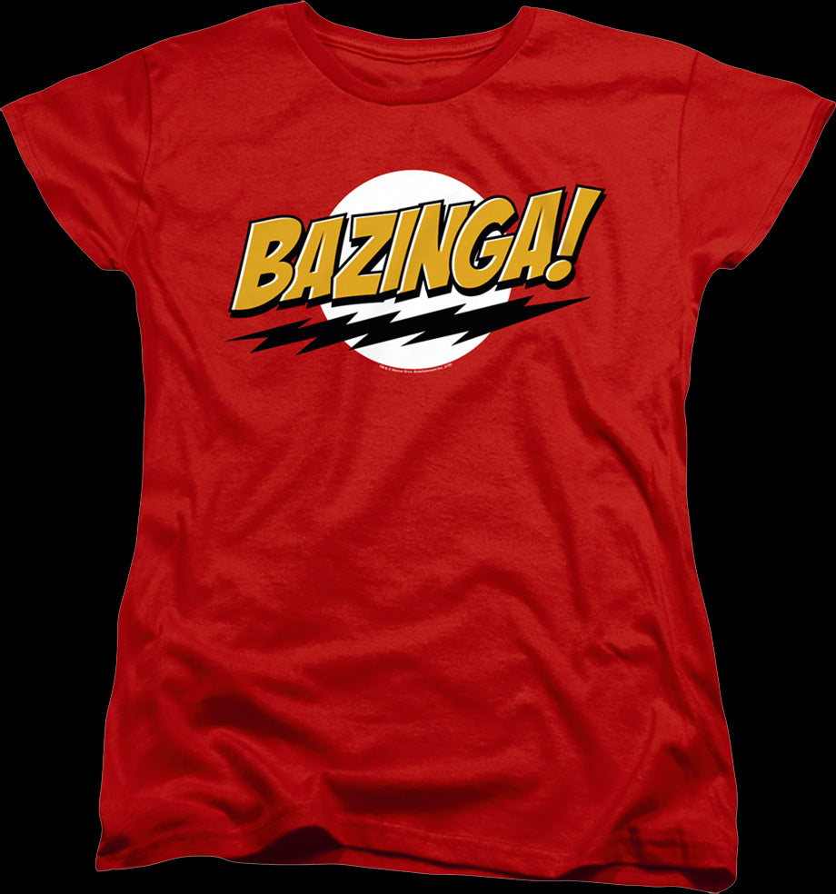 Womens Bazinga Big Bang Theory Shirt 1930