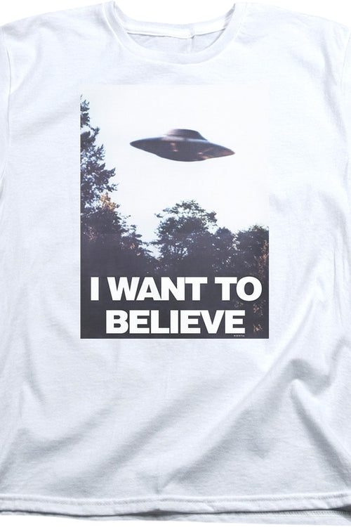 Womens Believe Poster X-Files Shirtmain product image